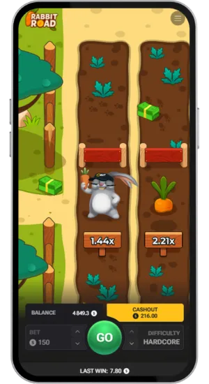 Hardcore mode run with risky multipliers