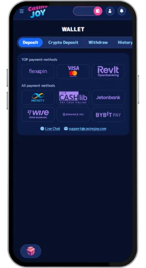 Deposit and claim welcome bonus