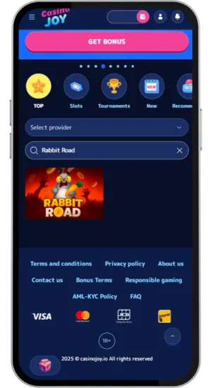 Search Rabbit Road in casino lobby